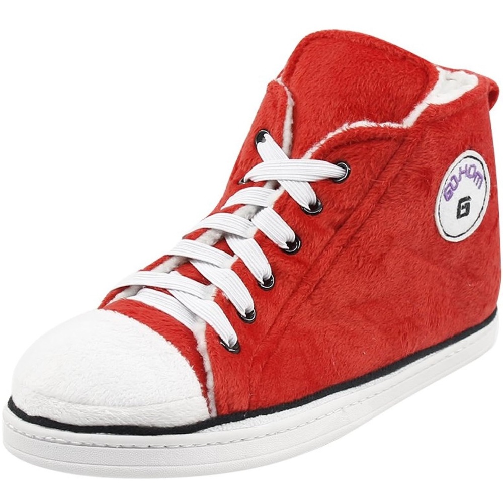Gohom Red & White Converse Style  High Top Slippers men’s (Size 10)